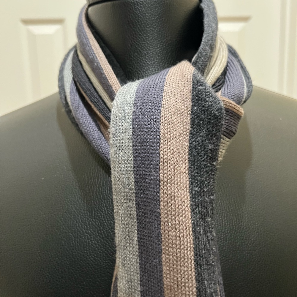 Only Men's Multicolor Striped Scarf